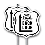 Please Deliver All Packages To Back Door Left