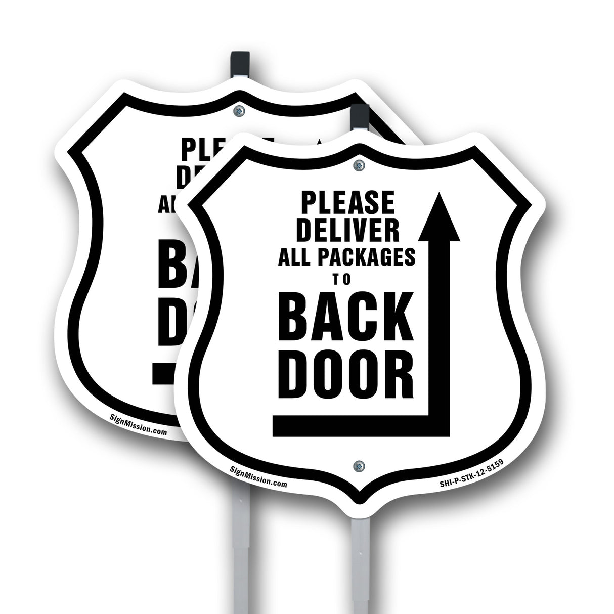 Please Deliver All Packages To Back Door Right