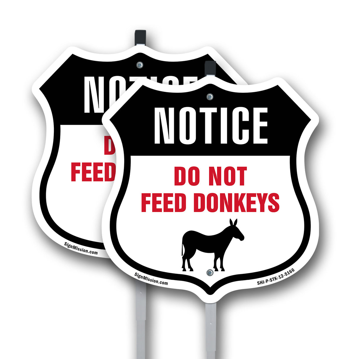 Notice Do Not Feed Donkeys
