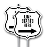 Line Starts Here Right