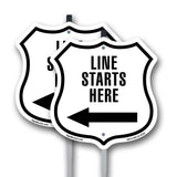 Line Starts Here Left