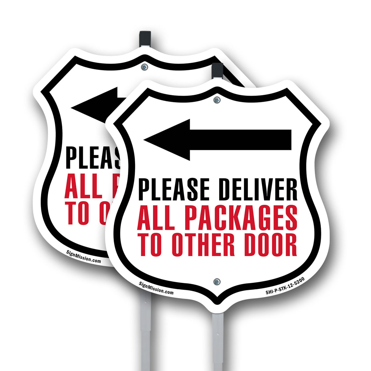 Please Deliver All Packages To Other Door Left