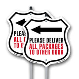 Please Deliver All Packages To Other Door Left