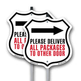 Please Deliver All Packages To Other Door Right