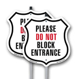 Please Do Not Block Entrance