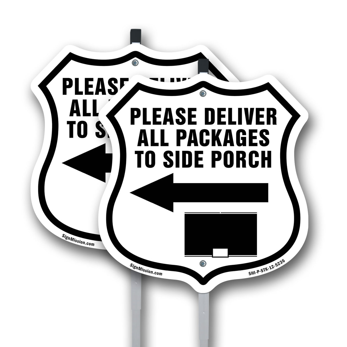 Please Deliver All Packages To Side Porch Left