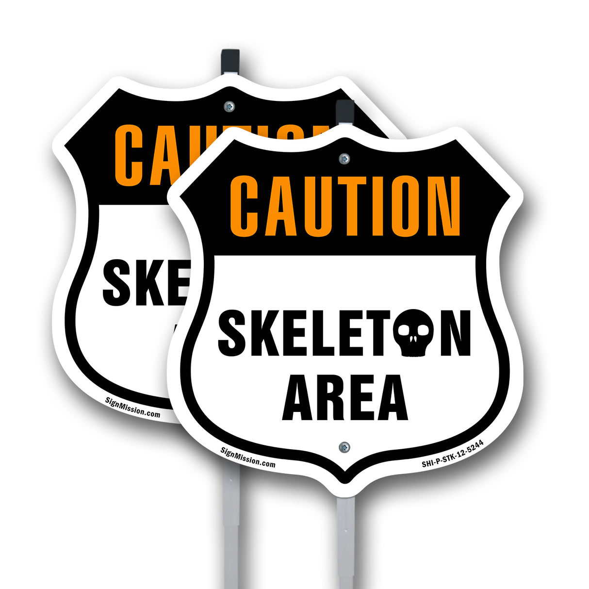 Caution Skeleton Area