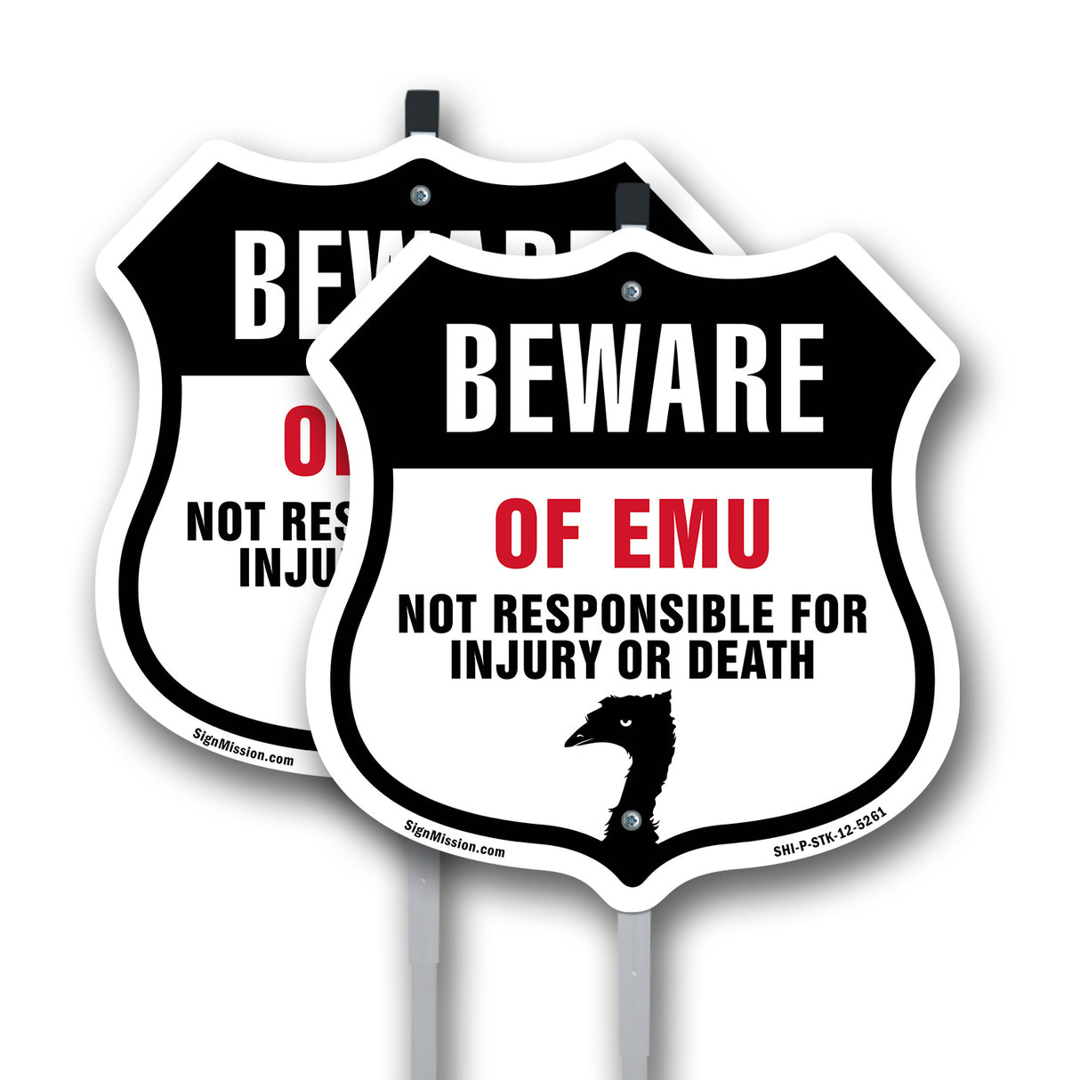 Beware Of Emus Not Responsible For Injury Or Death