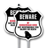 Beware Of Budgerigar Bird Not Responsible For Injury Or Death