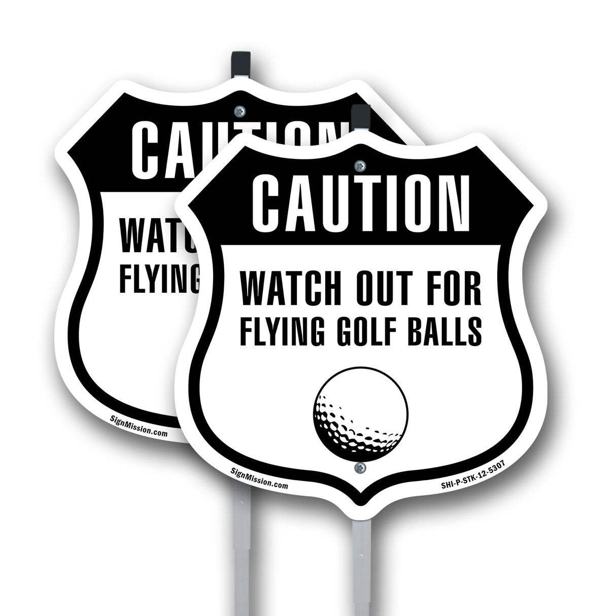 Caution Watch For Flying Golf Balls