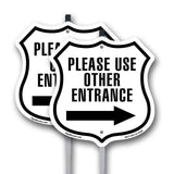 Please Use Other Entrance Right