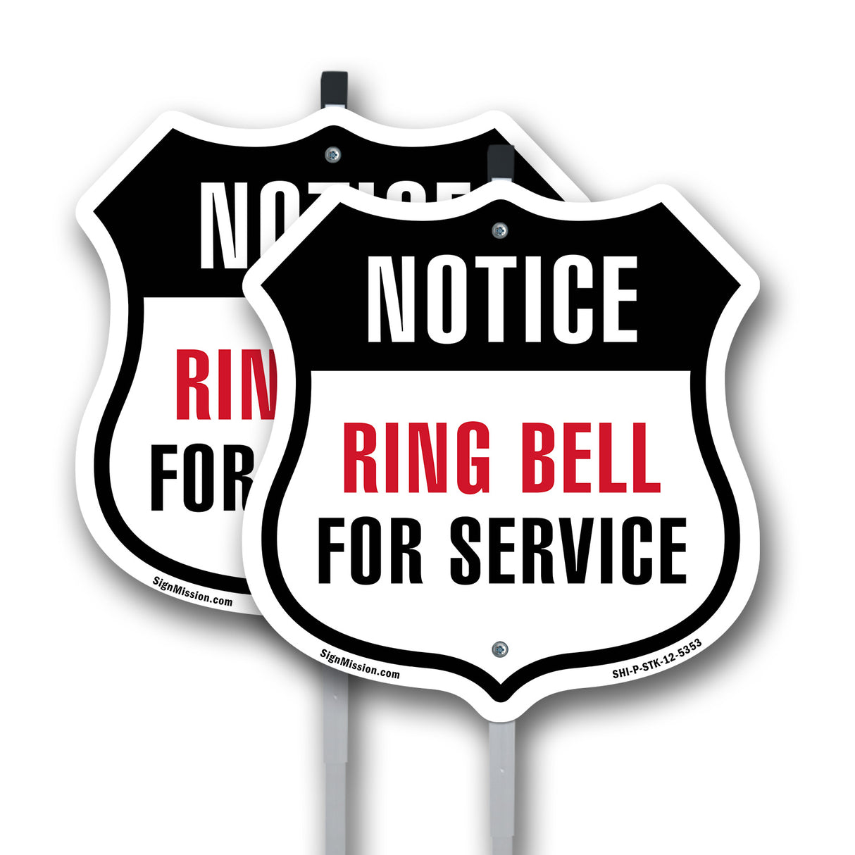 Notice Ring Bell For Service