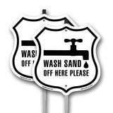Wash Sand Off Here Please