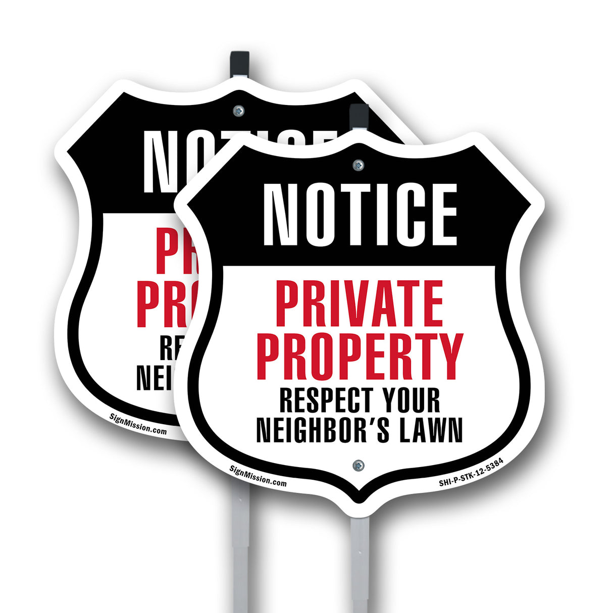 Notice Private Property Respect Your Neighbor's Lawn