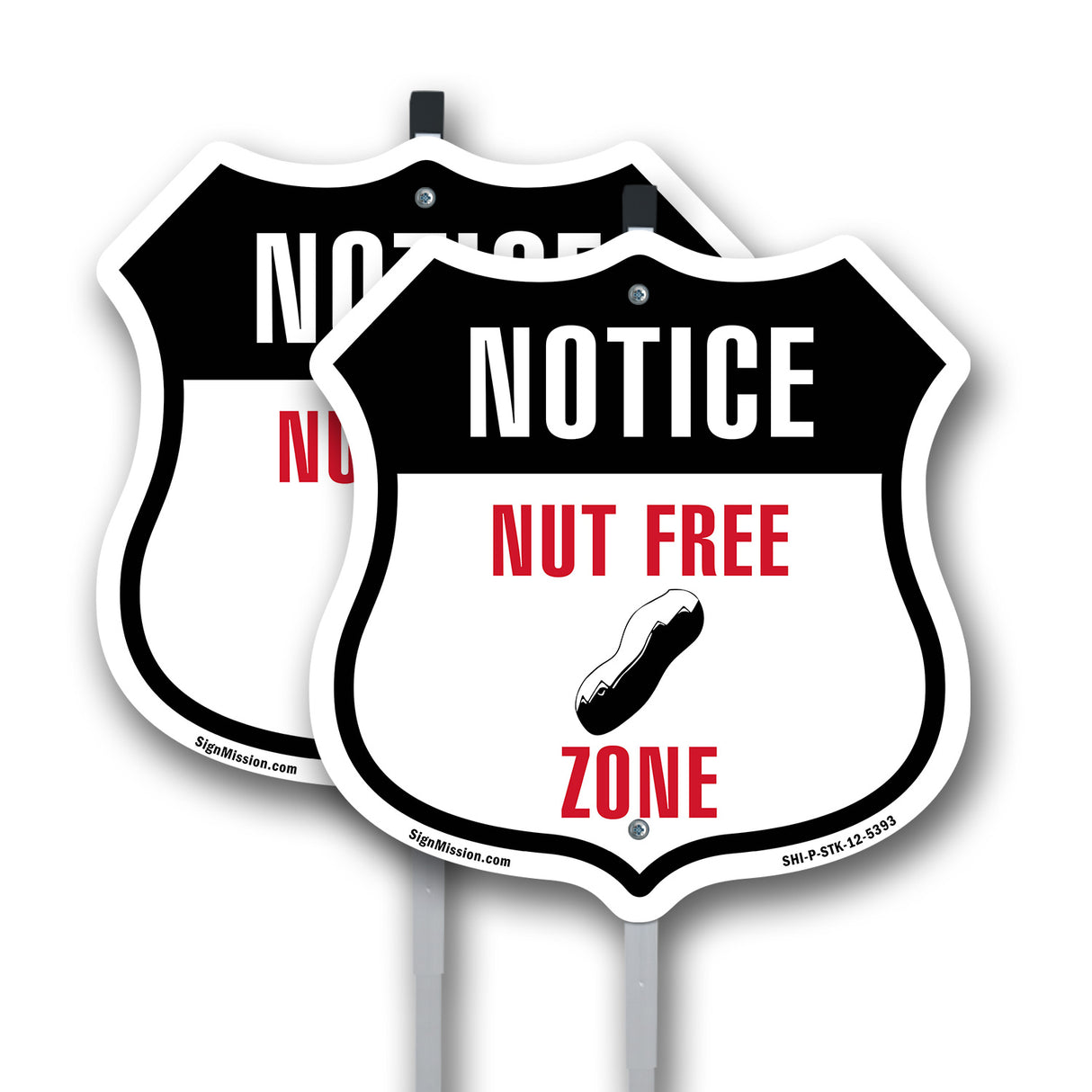 Notice Nut Free Zone