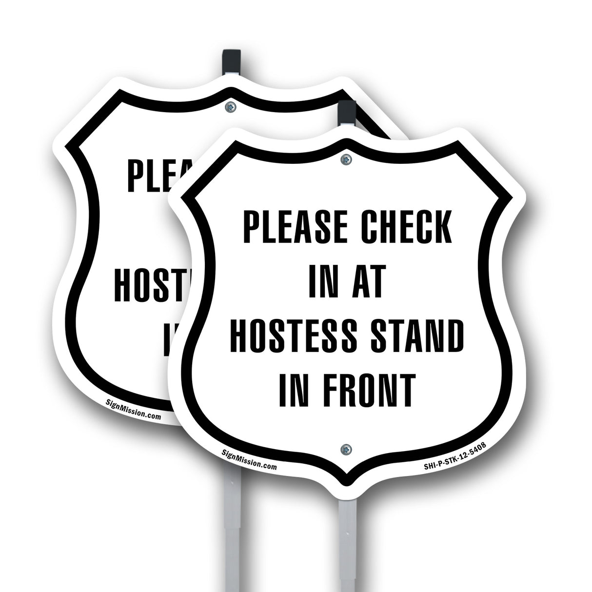 Please Check In At Hostess Stand At Front