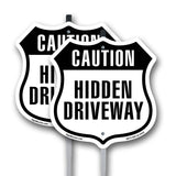 Caution Hidden Driveway