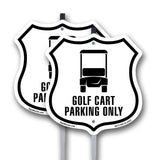 Golf Cart Parking Only