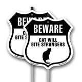 Beware Cat Will Bite Strangers