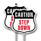 Caution Step Down