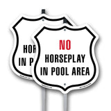 No Horseplay in the Pool Area
