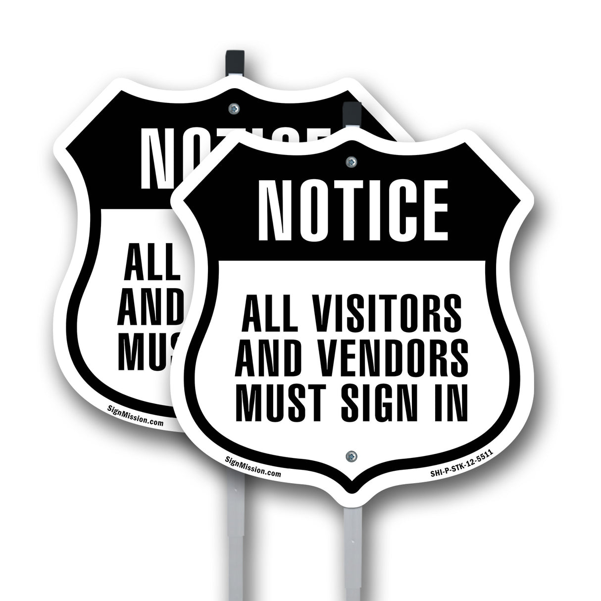 Notice All Visitors And Vendors Must Sign In