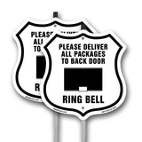 Please Deliver All Packages To Back Door Ring Bell