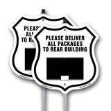 Please Deliver All Packages To Rear Building