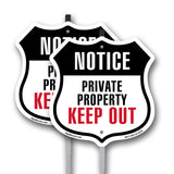 Notice Private Property Keep Out