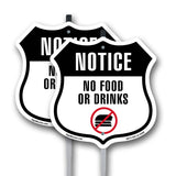 Notice No Food Or Drinks