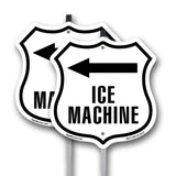 Ice machine left