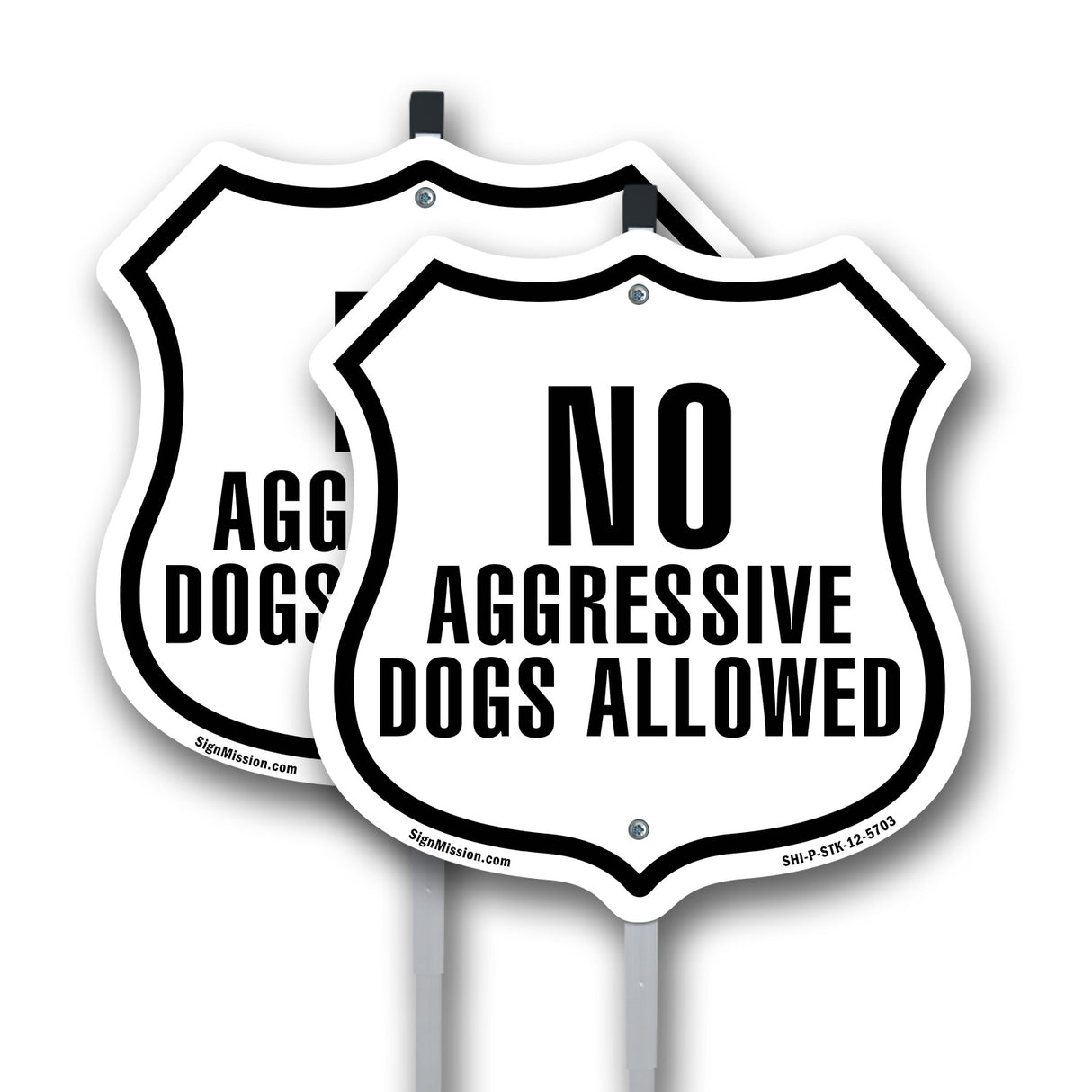 No Aggressive Dogs Allowed