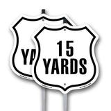 15 Yards Golf Course Running Race 5k Marathon Distance Marker