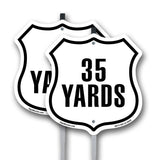 35 Yards Golf Course Running Race 5k Marathon Distance Marker