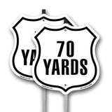 70 Yards Golf Course Running Race 5k Marathon Distance Marker