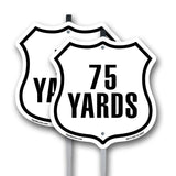 75 Yards Golf Course Running Race 5k Marathon Distance Marker