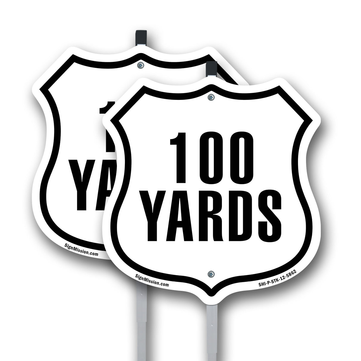 100 Yards Golf Course Running Race 5k Marathon Distance Marker