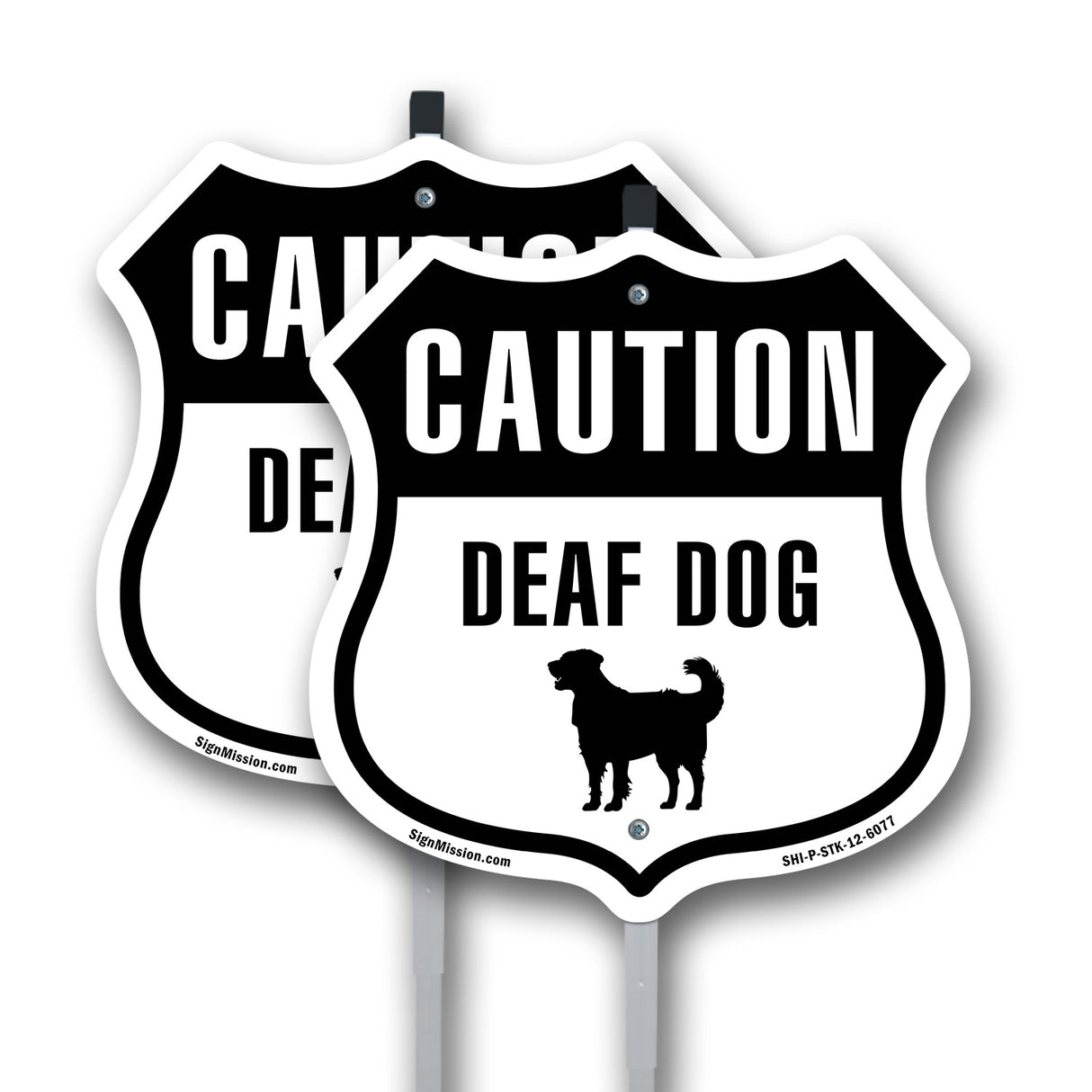 Caution Deaf Dog