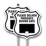 Please Deliver All Packages Behind Gate