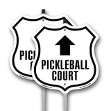 Pickleball Court Up Arrow