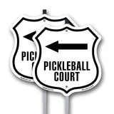 Pickleball Court Left Arrow
