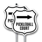 Pickleball Court Right Arrow
