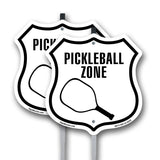 Pickleball Zone with Racquet Graphic