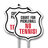 Court for Pickleball No Tennis