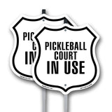 Pickleball court in Use