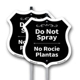 Do Not Spray Bilingual English / Spanish