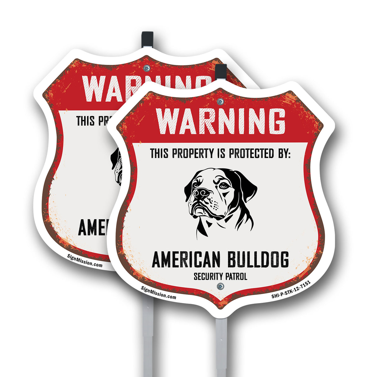 Warning This Property is Protected by American Bulldog