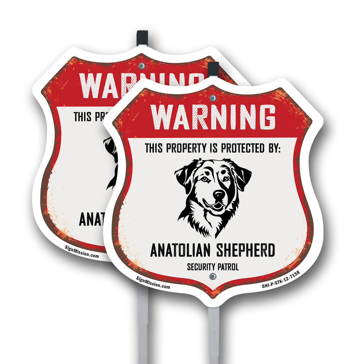 Warning This Property is Protected by Anatolian Shepherd