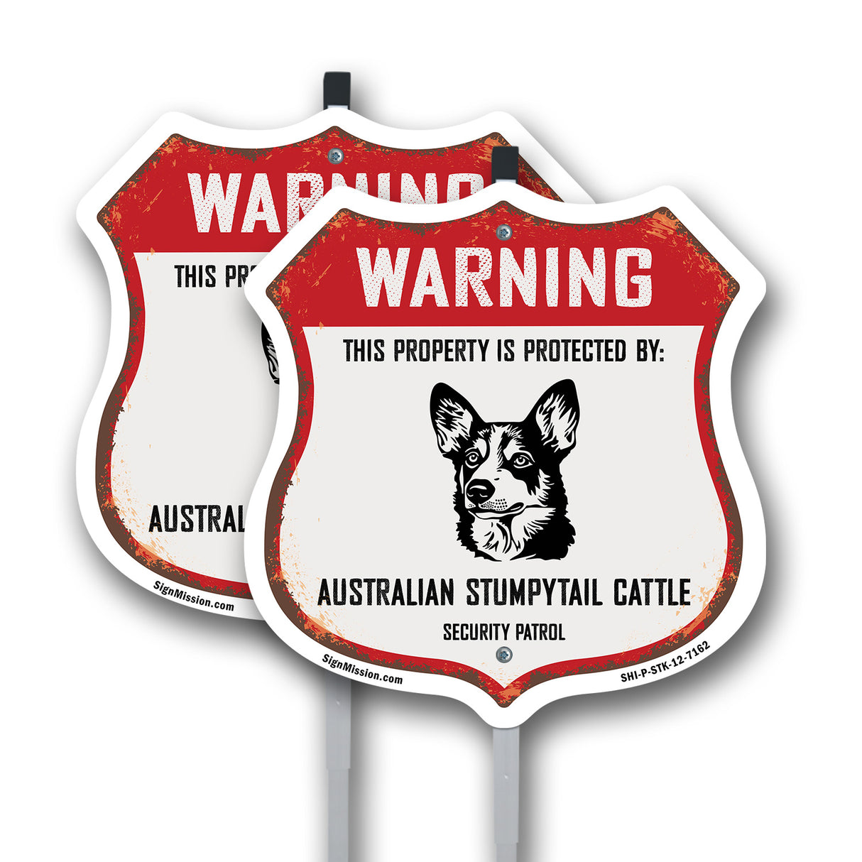 Warning This Property is Protected by Australian Stumpy Tail Cattle