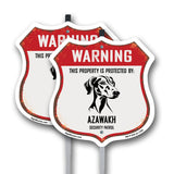 Warning This Property is Protected by Azawakh